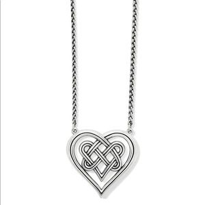 Brighton Interlok Crossing Hearts Necklace